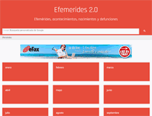 Tablet Screenshot of efemerides20.com